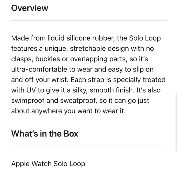 🟡Apple Watch 41mm Chalk Pink  Solo Loop - Size 1 - Picture 10 of 11